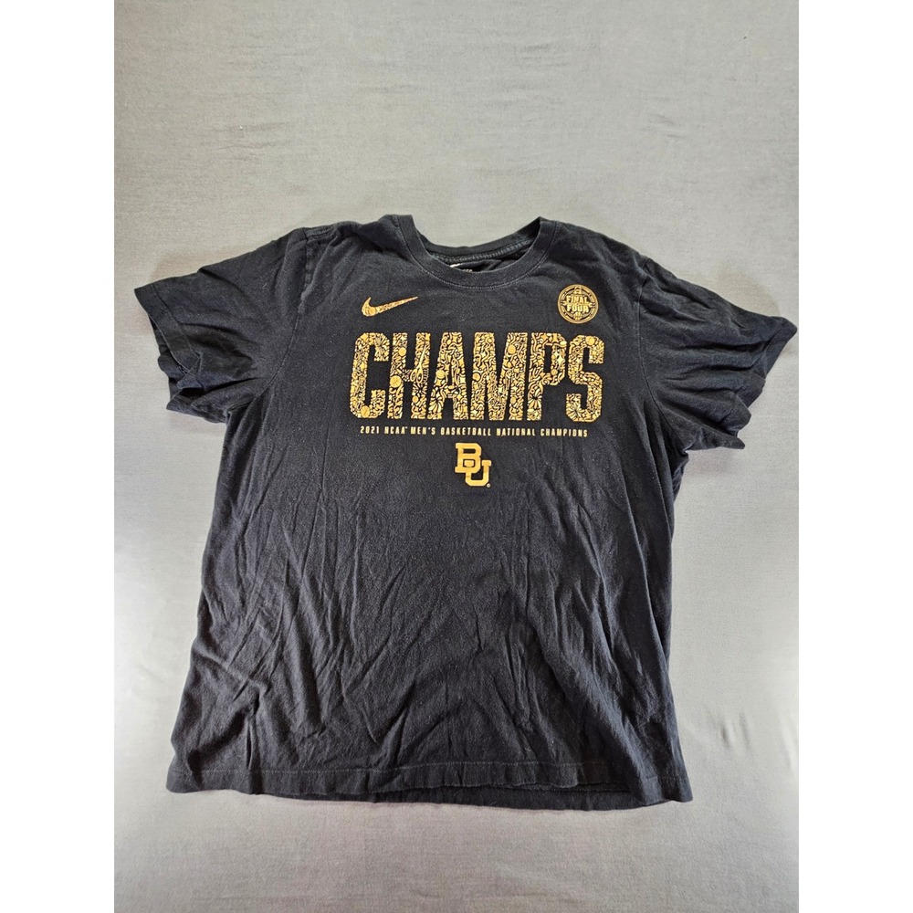 Nike Baylor Bears 2021 NCAA Basketball National Champions Shirt Black XL